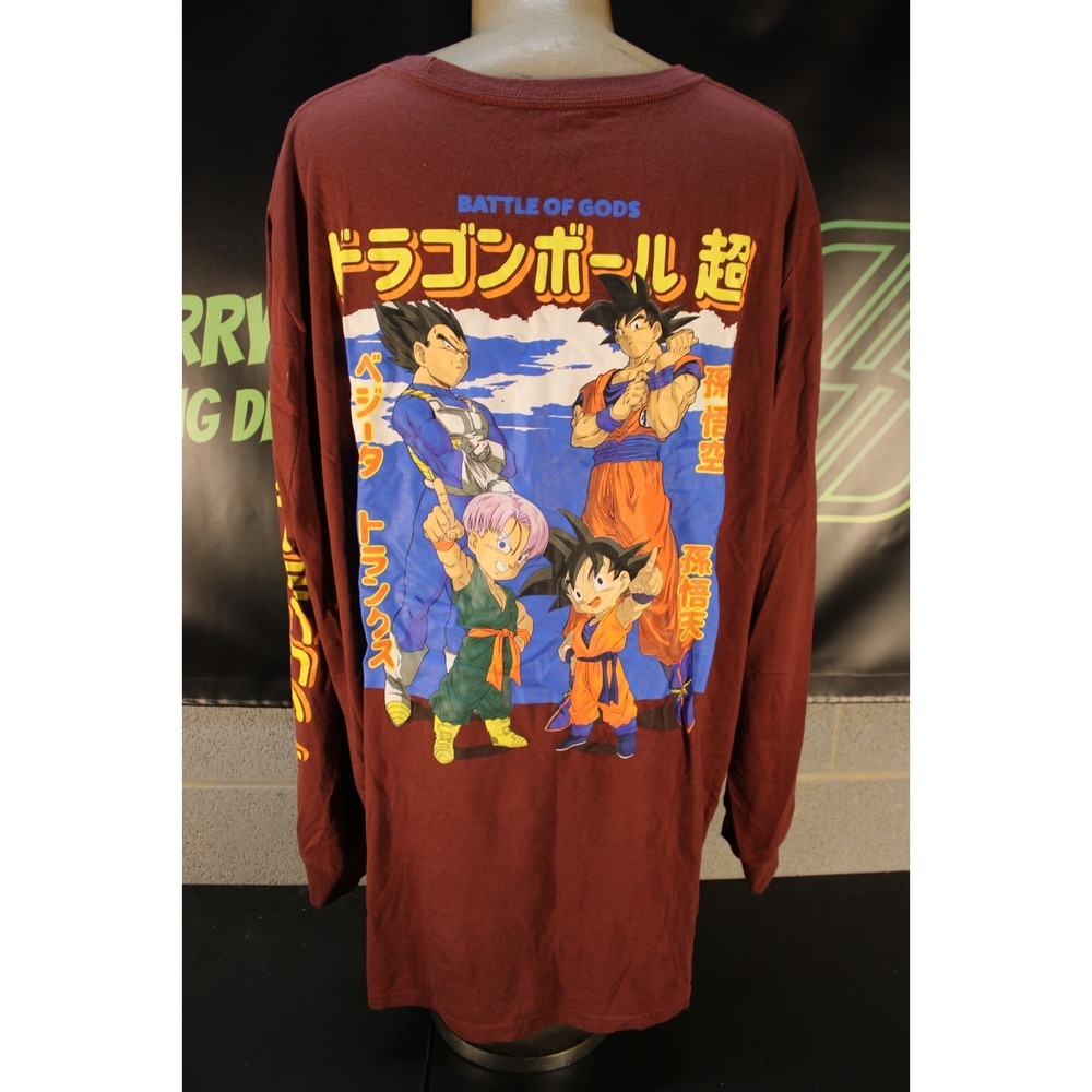 Dragonball Z Shirt Long Sleeve Men Size XXL Red